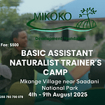 Basic Assistant Naturalist Trainers' Camp